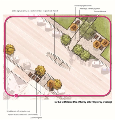 Cohuna Waterfront Development - King George Street crossing