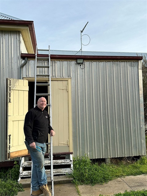 Mobile phone signal booster installation at Lake Charm Hall.jpg