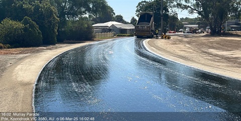 Murray Parade, Koondrook sealing.JPG